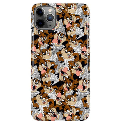 Looney Tunes Taz Super Sized Pattern iPhone Cases
